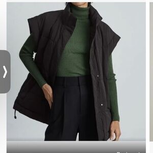 Everlane Black Puffer Vest